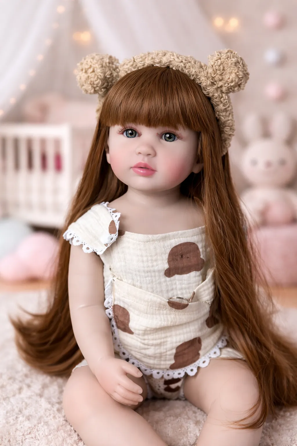 Bebe Reborn  Cabello Largo Pauline