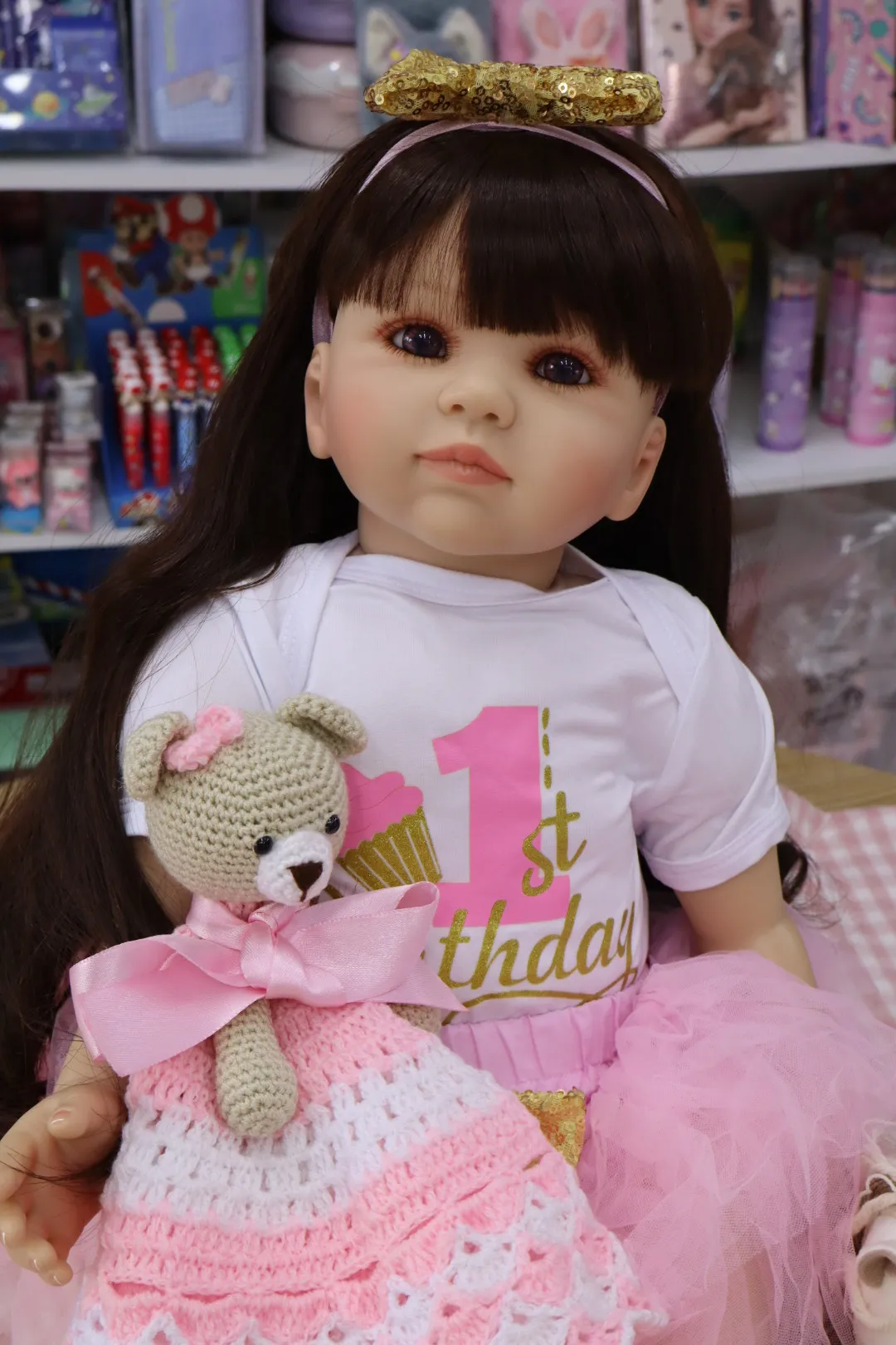 Bebe Reborn Angelica Cabello Largo Toddler