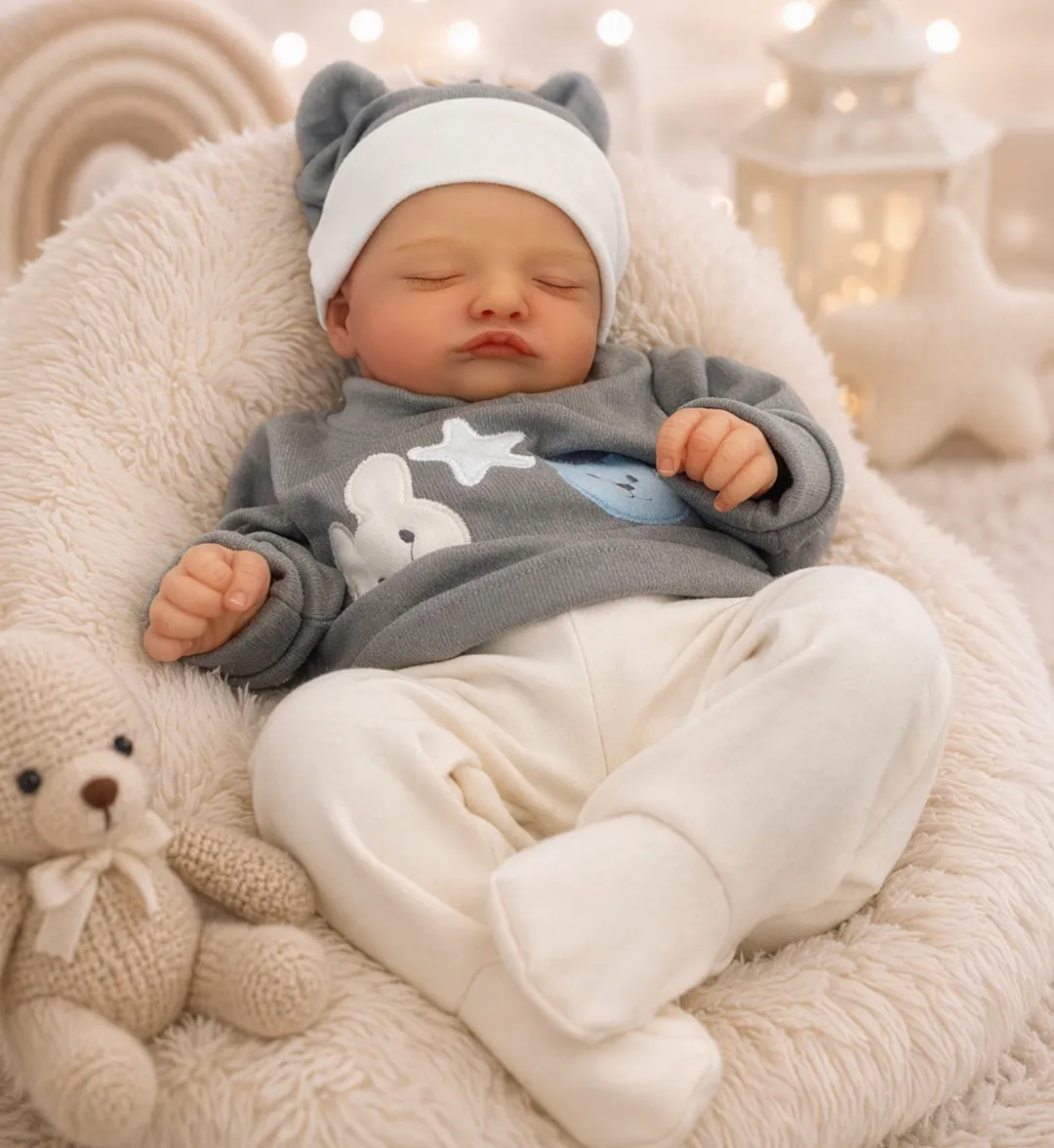 Bebe Reborn Camilo Gris Niño