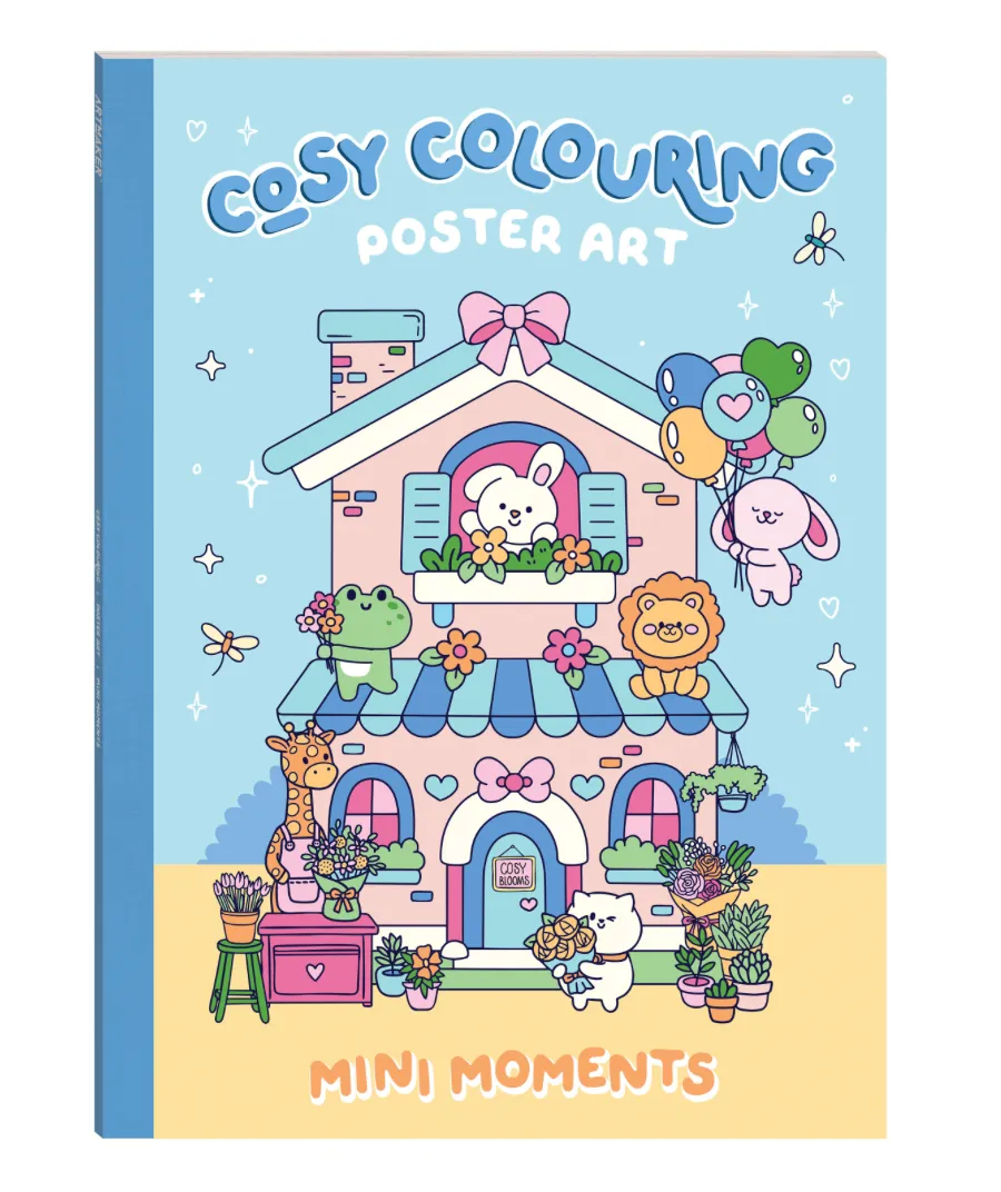 Libro Para Colorear Cozy Coloring Poster 