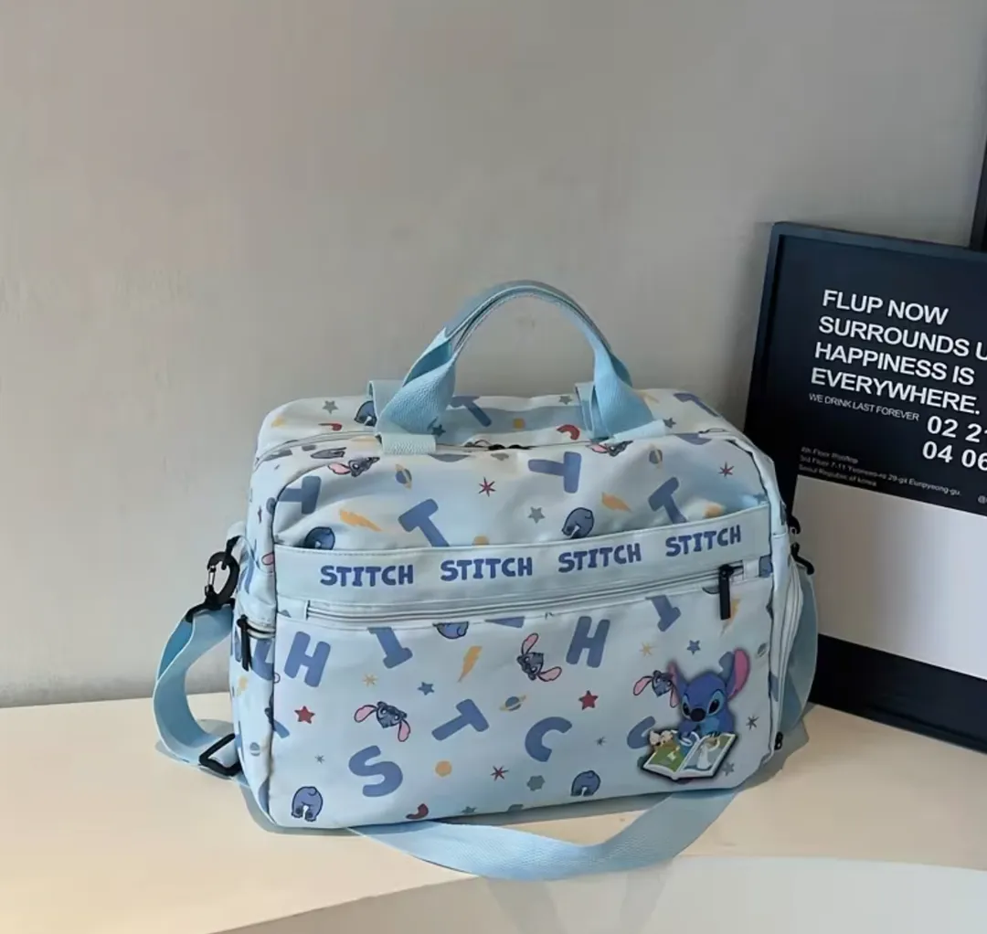 Pañalera Stitch Azul