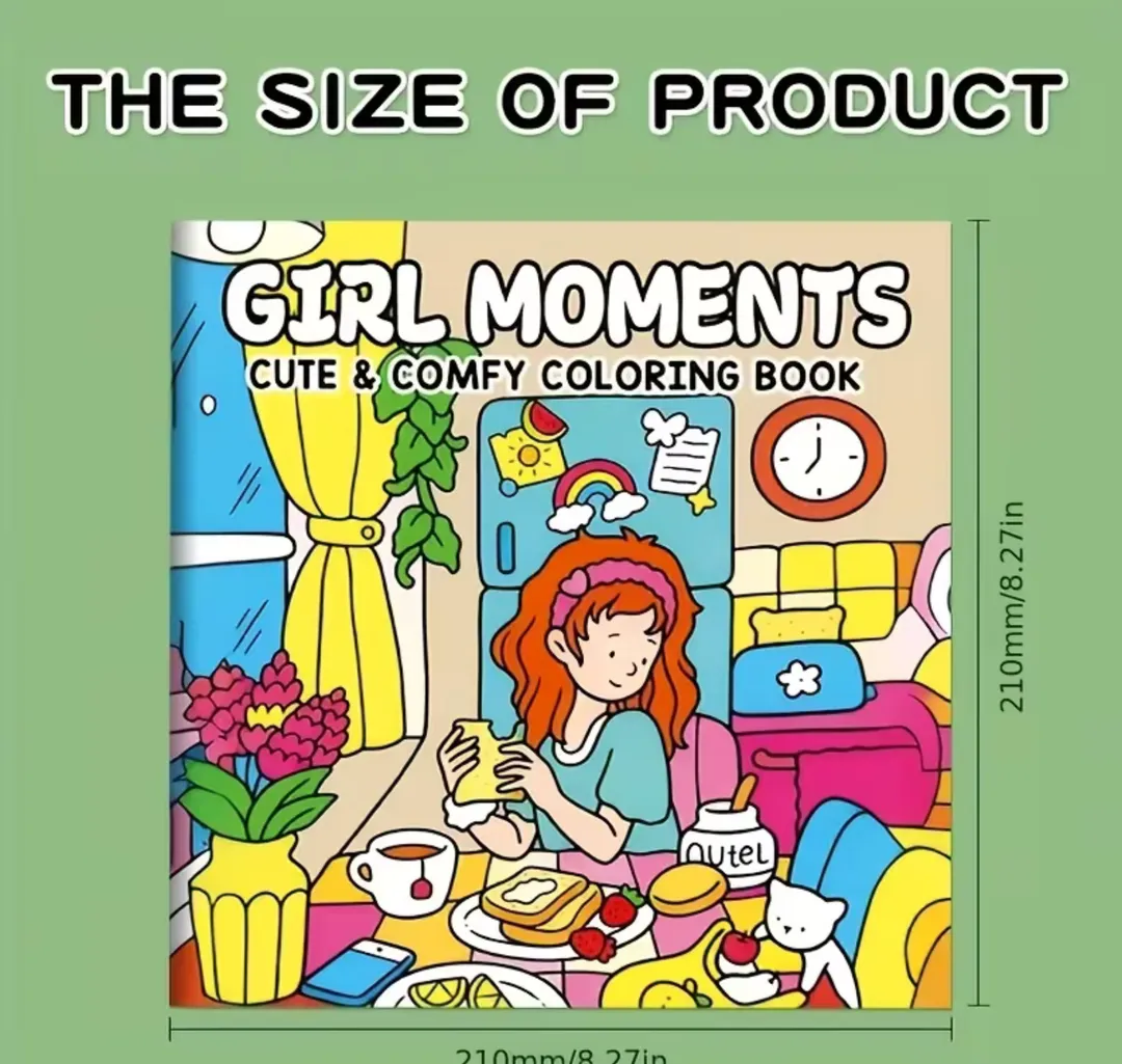 Libro Para Colorear Girl Moments