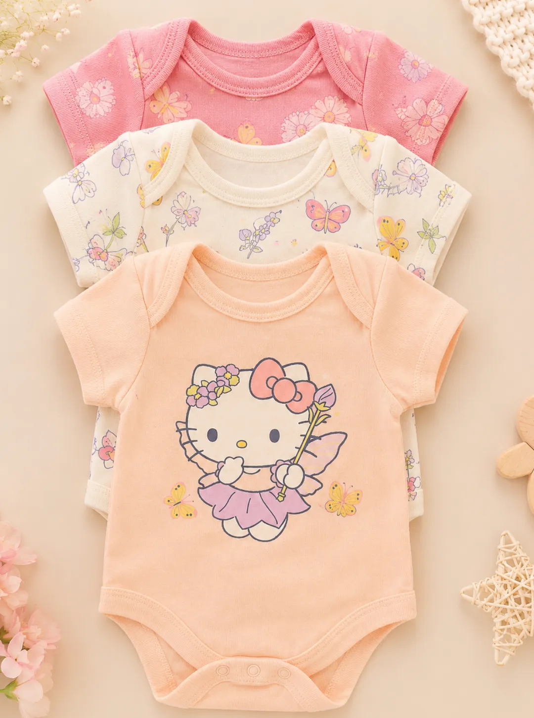Mamelucos X3 Hello Kitty 45Cm