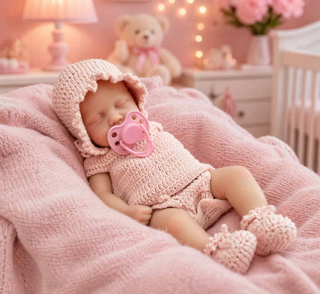 Bebe Reborn Sammy Rosada Platino 