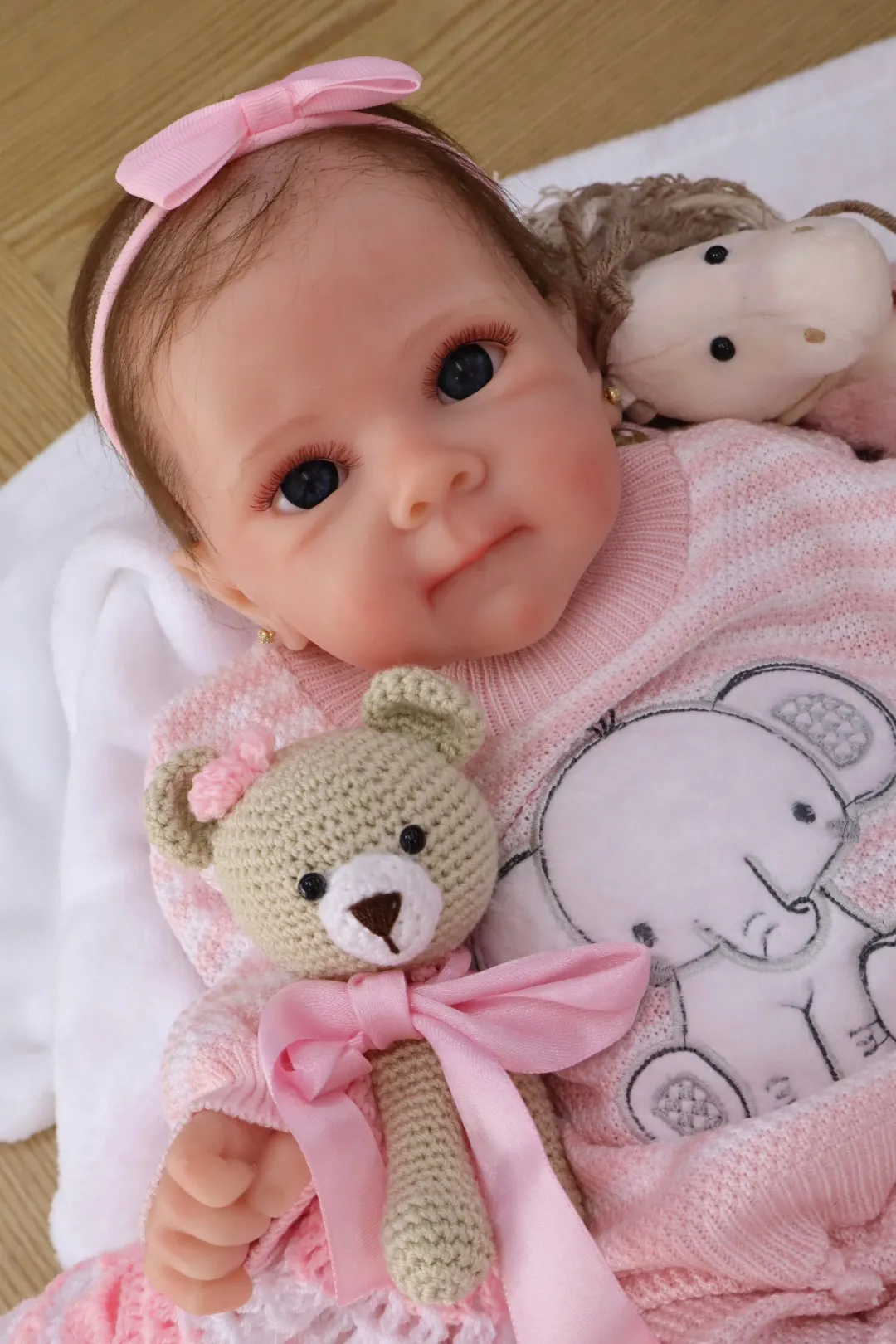 Bebe Reborn Mia Platino Cabello