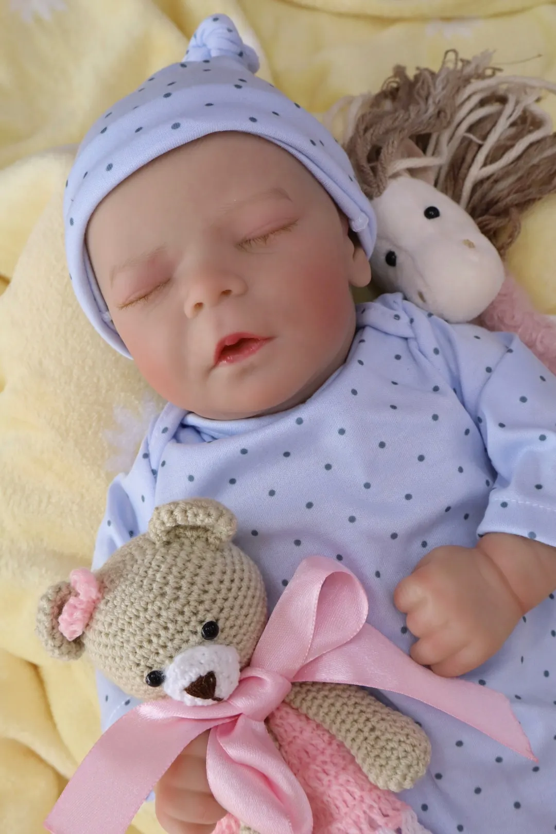 Bebe Reborn Valentino Azul Niño