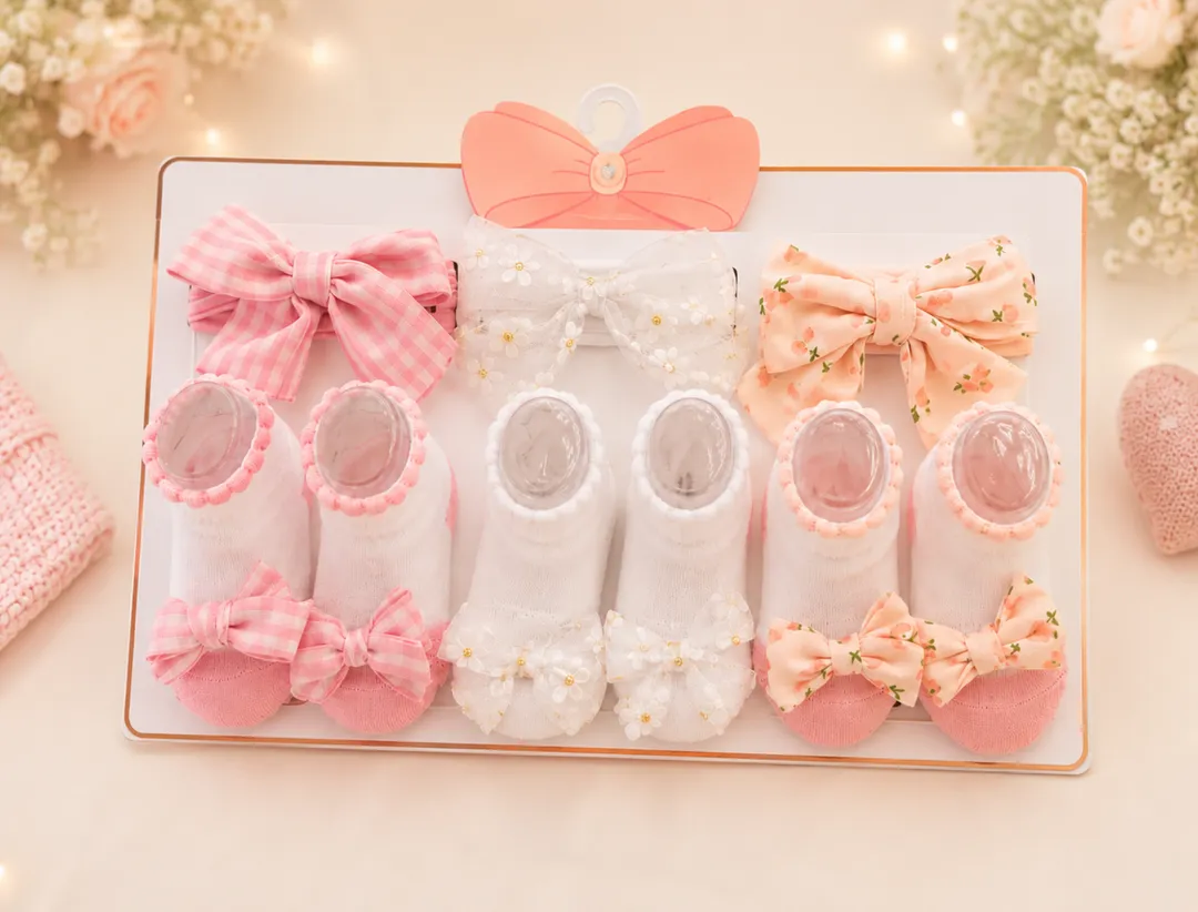 Set Medias Y Balacas Flores
