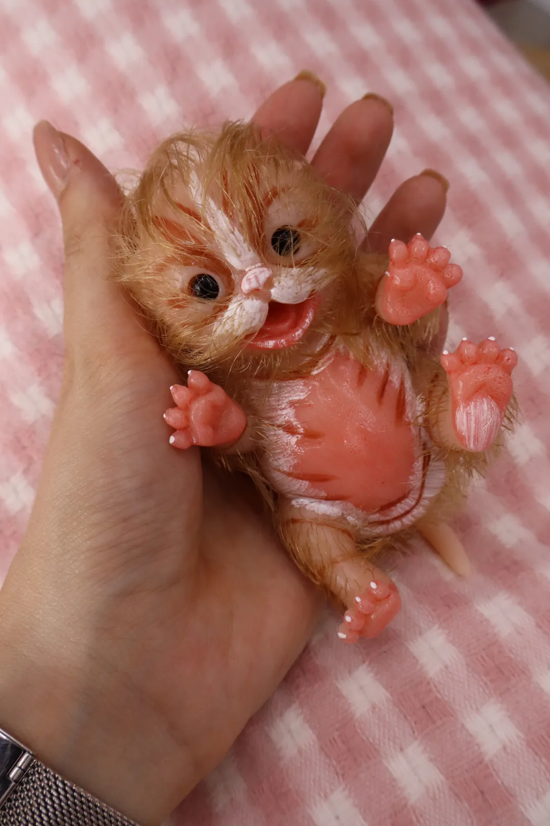 Gato En Silicona Platino