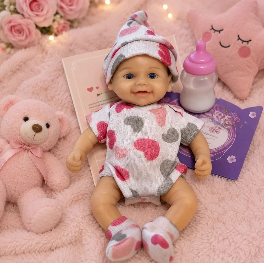 Mini Bebe Reborn Maria Belen Corazones