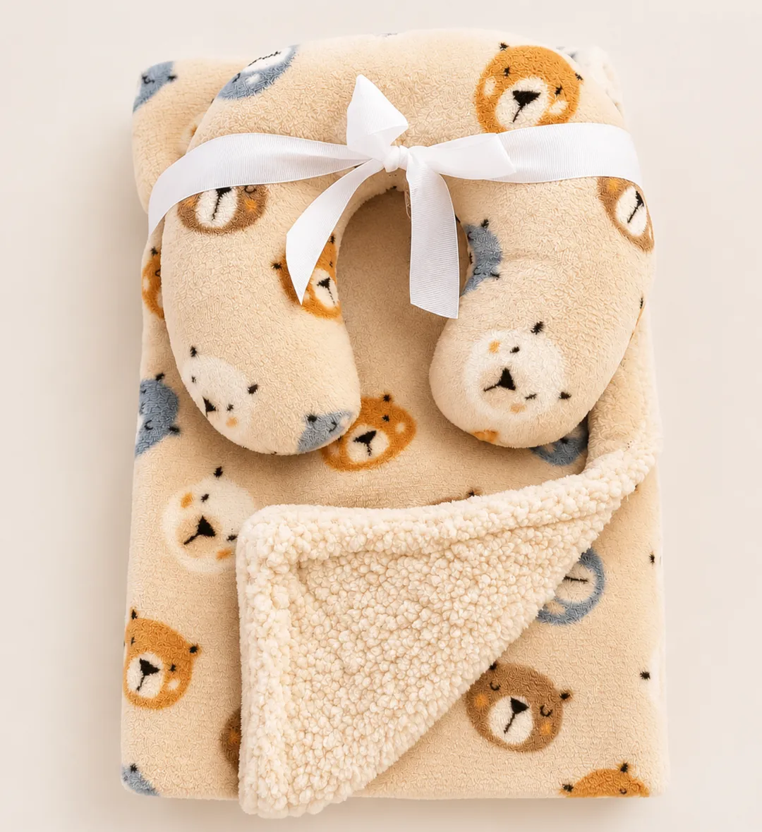 Cobija Con Almohada Oso
