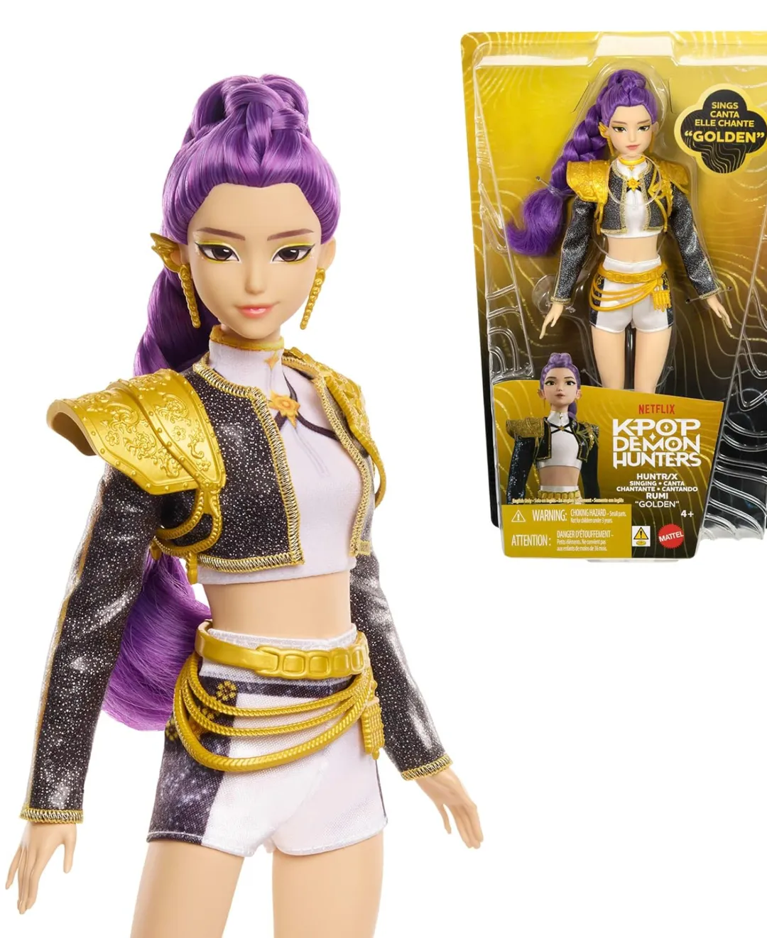 Muñeca Barbie Kpop Rumi Golden