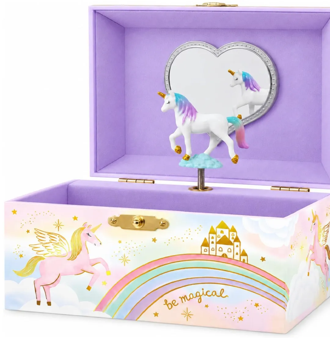 Joyero De Unicornio Morado