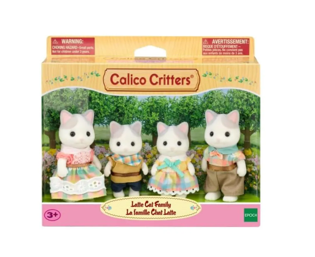 Calico Critters Latte Cat Family