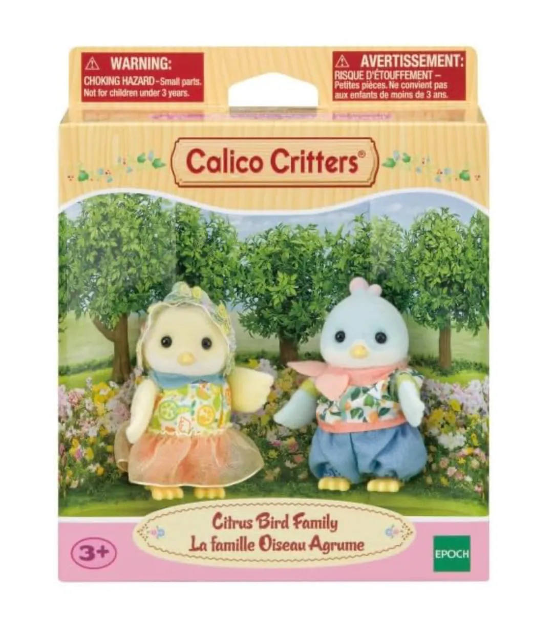 Calico Critters Familia de fuentes Citrus Bird