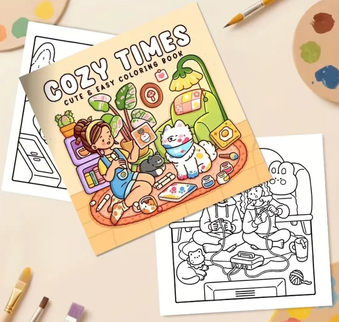 Libro Para Colorear Cozy Times