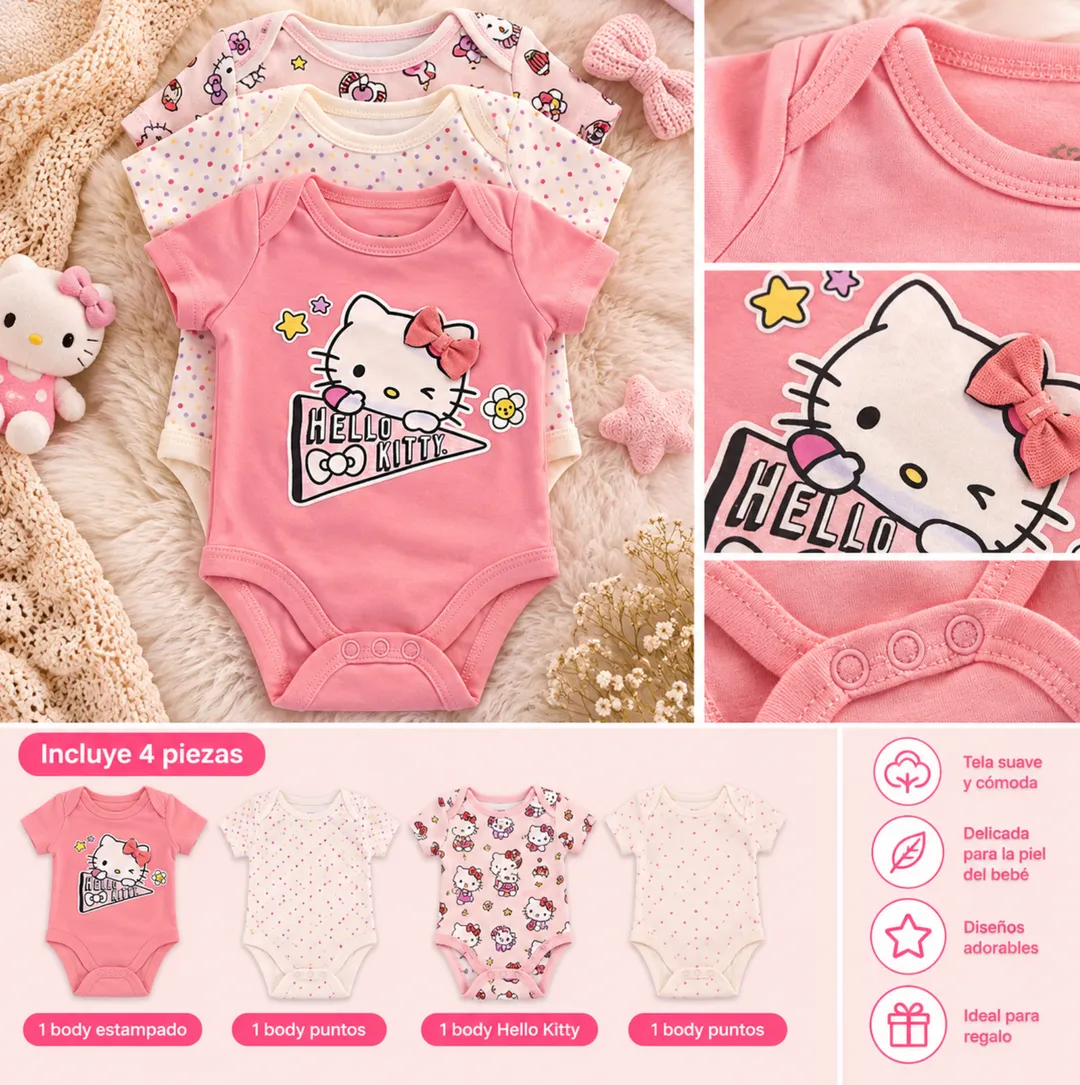 Mamelucos Hello Kitty X3