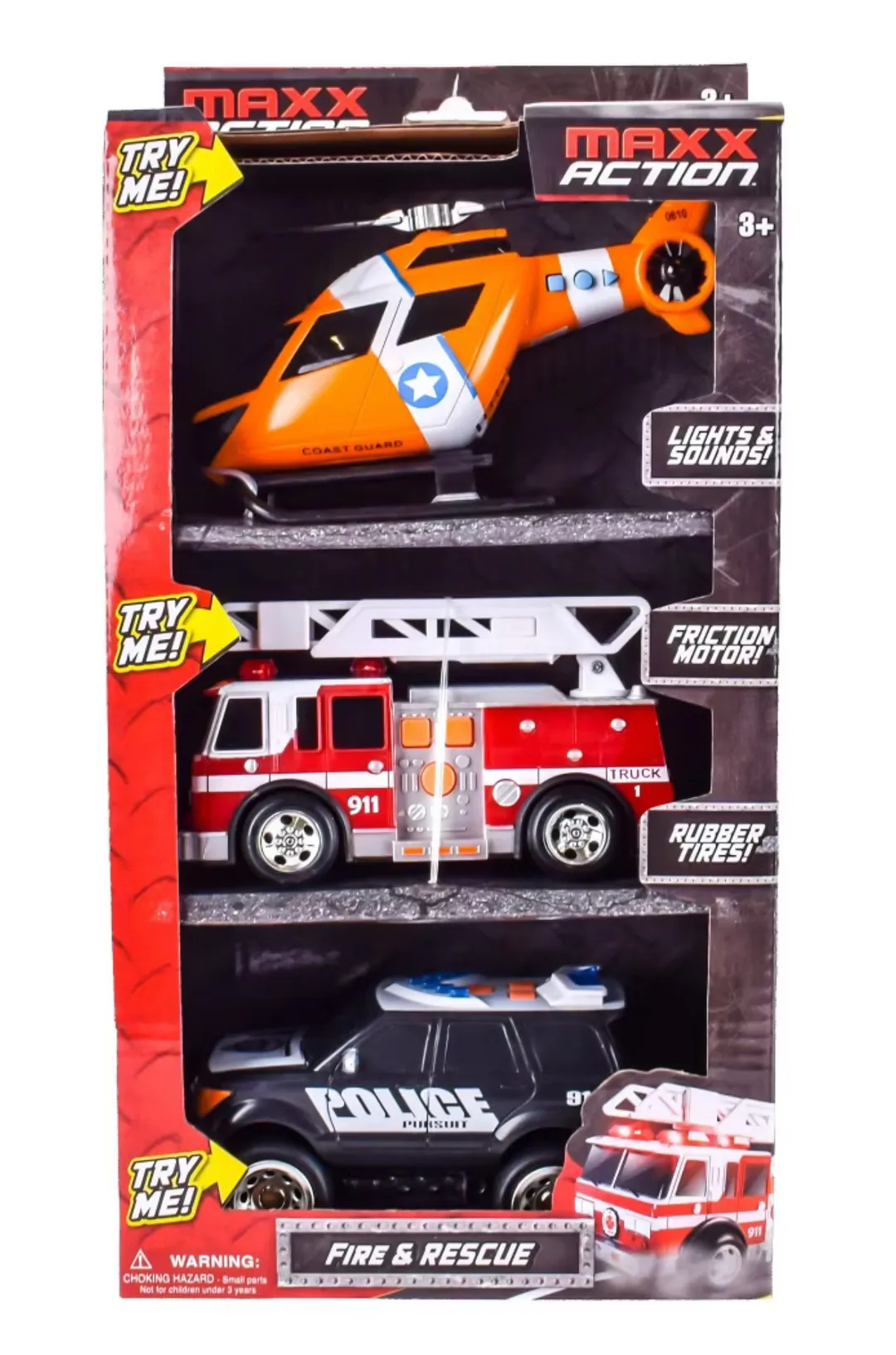Carro X 3 Maxx Action Policia