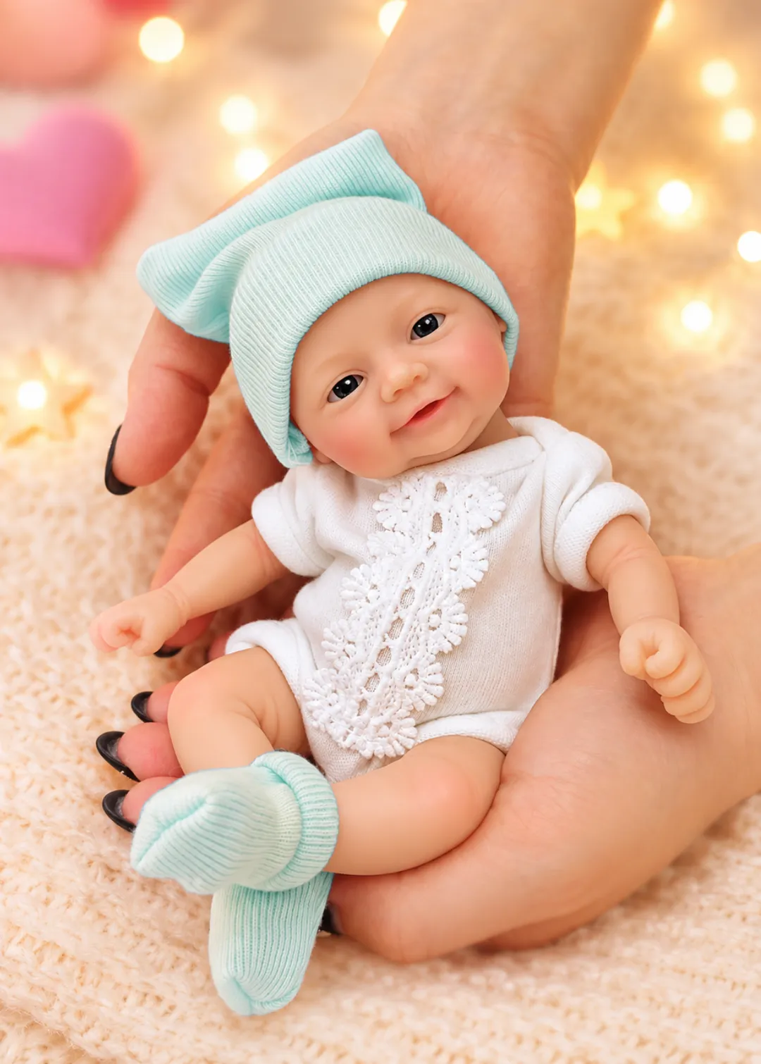 Mini bebe Reborn  Antonia Azul