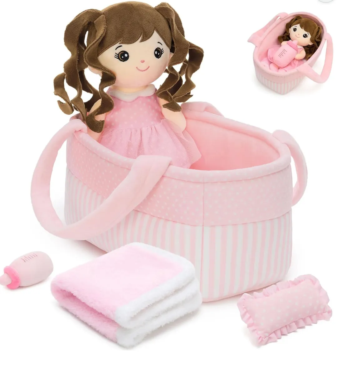 Moises Con Muñeca Rosado