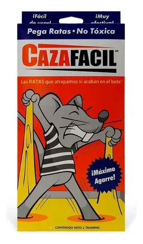 Trampa de pegamento para RATA, CAZAFACIL