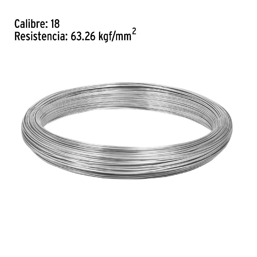 Kilo de alambre galvanizado, calibre #18, FIERO
