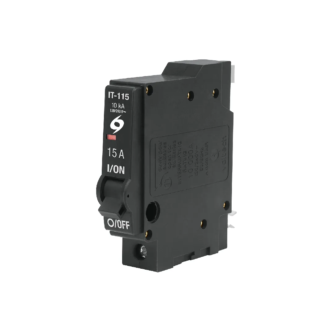 Interruptor (pastilla o breaker de luz) de 1 polo 15A, enchufable, a granel, VOLTECK