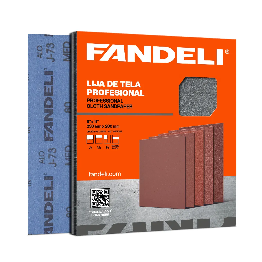Lija para metal J-73 Esmeril, GRUESA, FANDELI