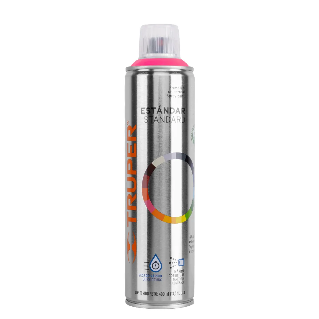 Pintura en aerosol, ROSA MEXICANO, bote esbelto, 400 ml