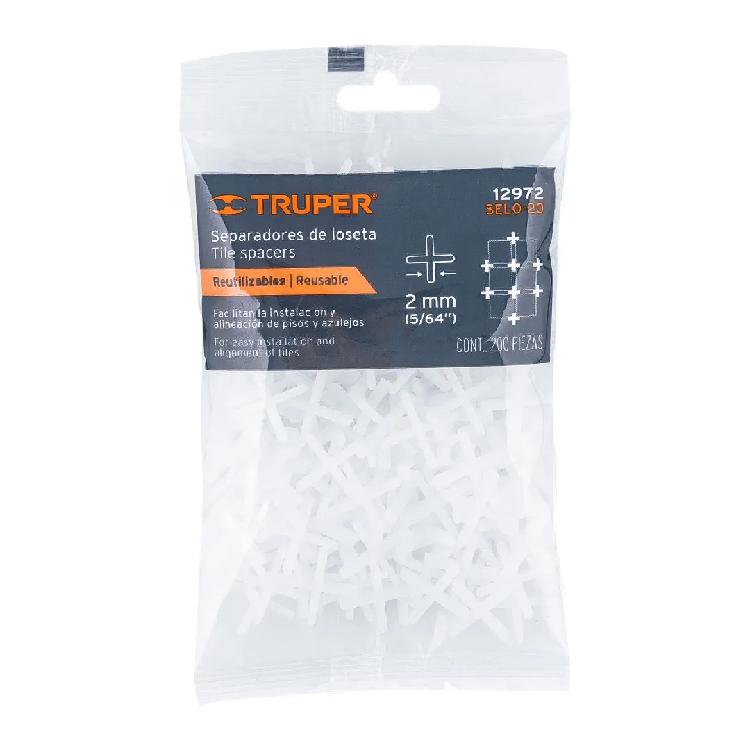 Separadores de 2 mm de losetas, TRUPER