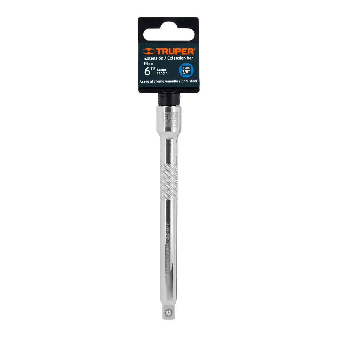 Extensión para matraca, cuadro 3/8", largo 6", TRUPER