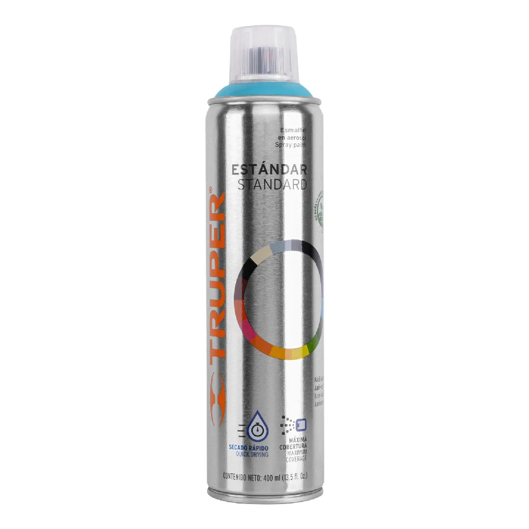 Pintura en aerosol, AZUL CLARO, bote esbelto, 400 ml, TRUPER