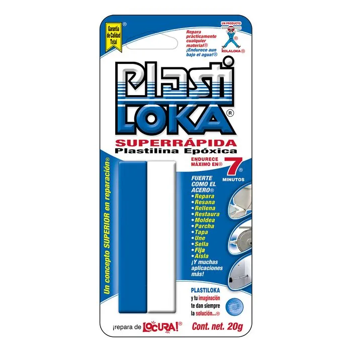 Plasti-loka superrápida AZUL (20 g)