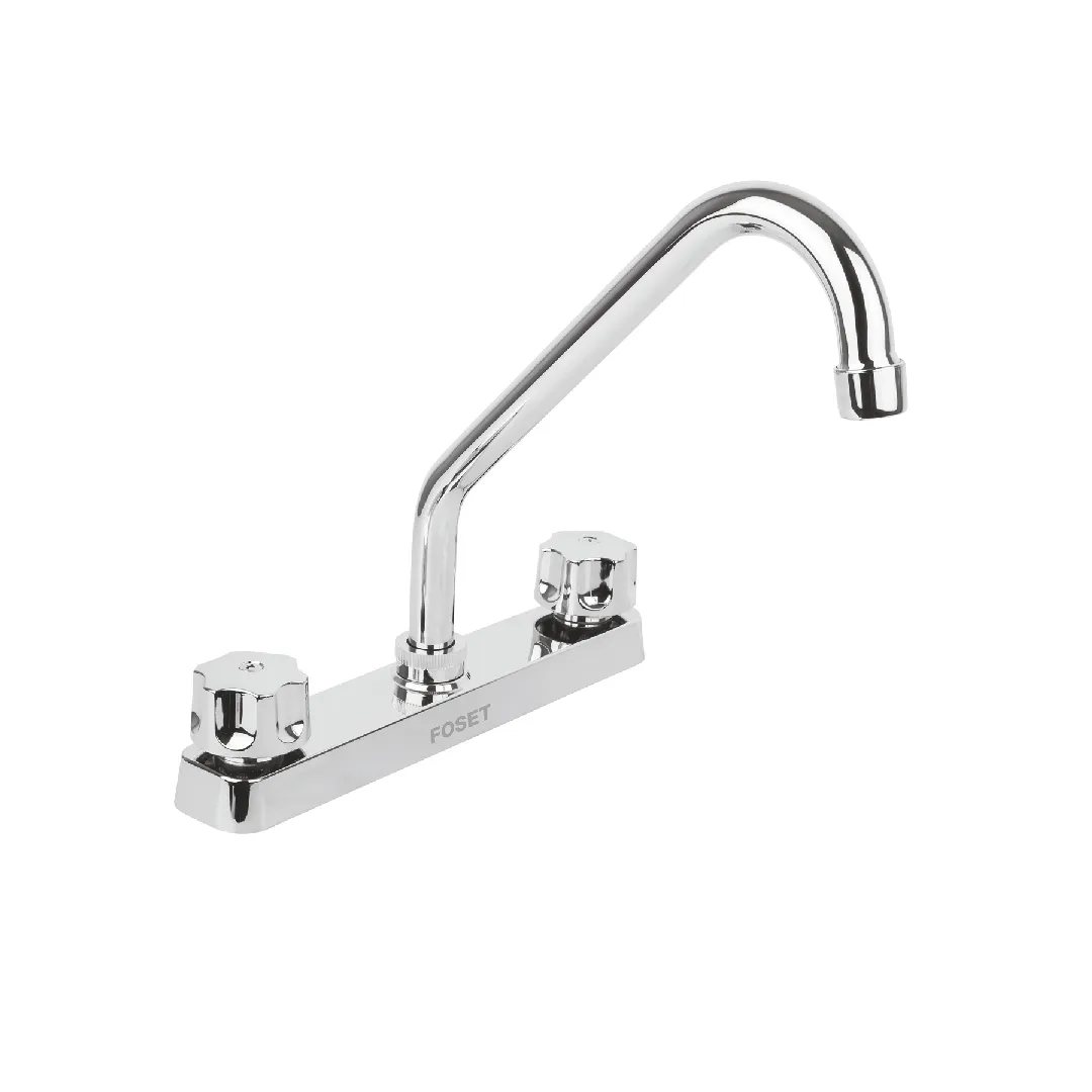 Mezcladora 8" fregadero, ABS, cuello largo, hexagonal, FOSET