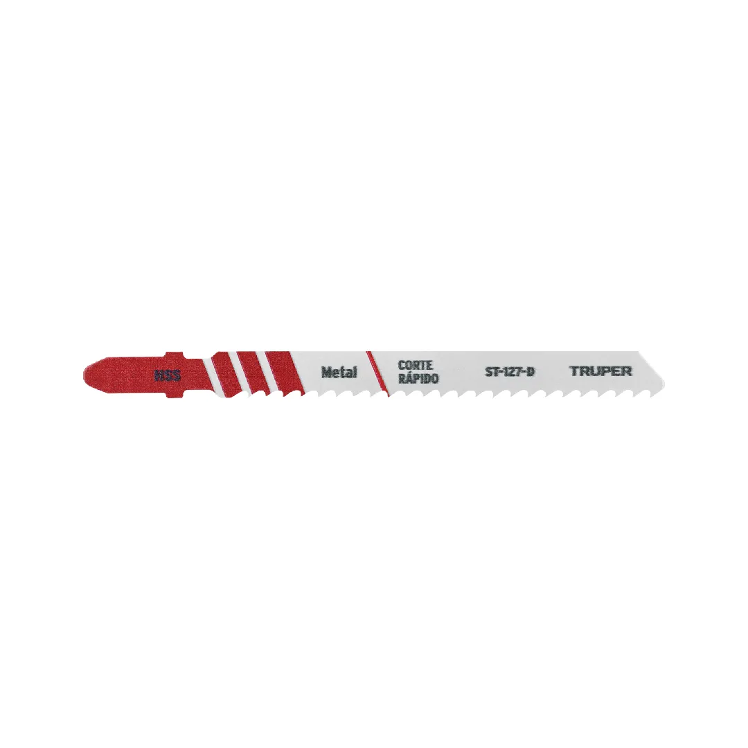 Segueta para sierra caladora, 8 DPP zanco "T" corte recto METAL, TRUPER