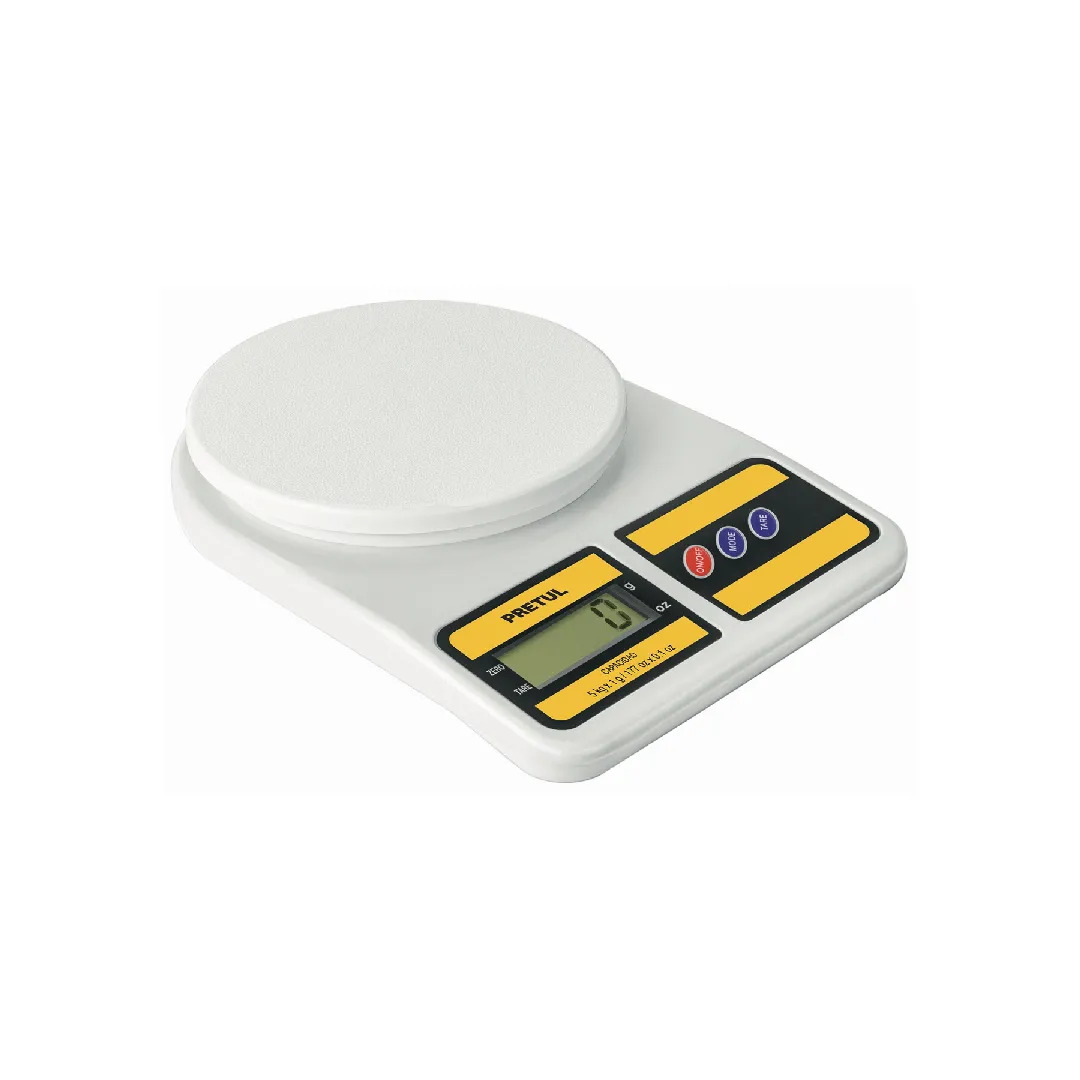 Báscula digital para cocina, plato de polipropileno, 5 kg, PRETUL