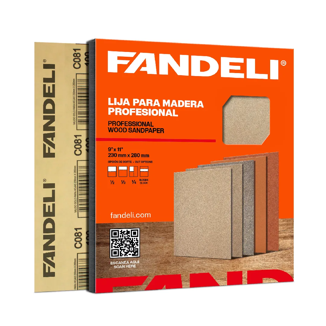 Lija de madera #80 (D-081), FANDELI
