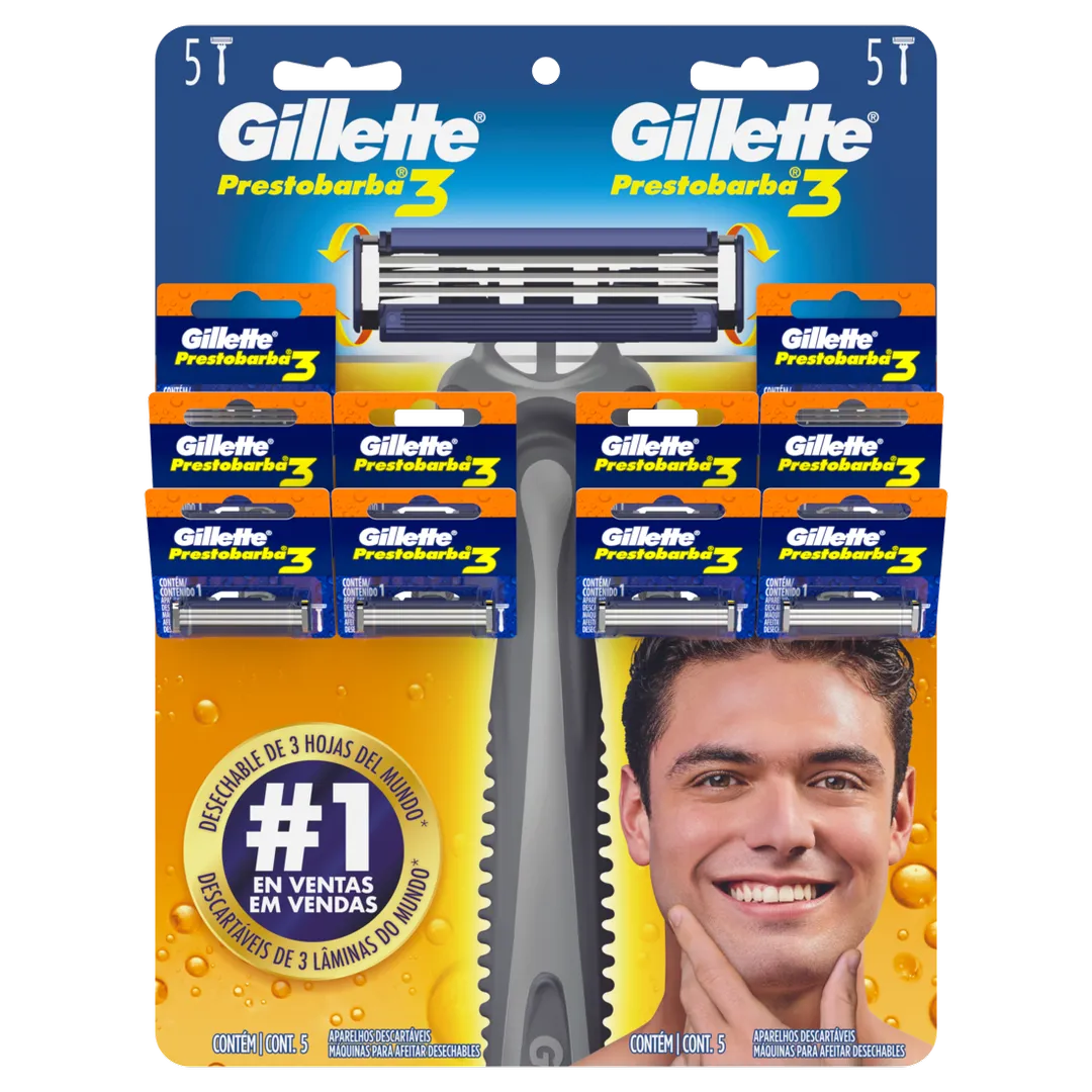 GILLETTE PRESTOBARBA X12 (3HOJAS)