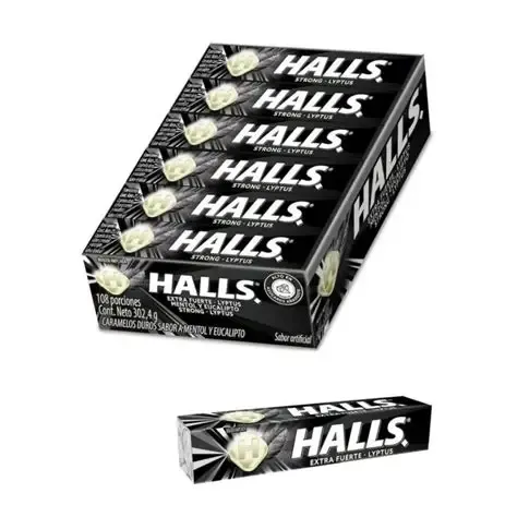 HALLS BARRA NEGRO X 12
