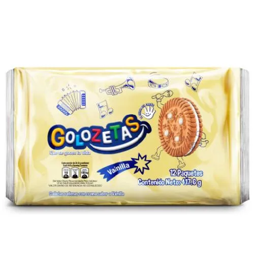 GOLOZETAS VAINILLA 12X4