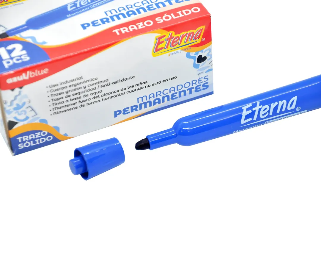 MARCADOR PERMANENTE ETERNA AZUL