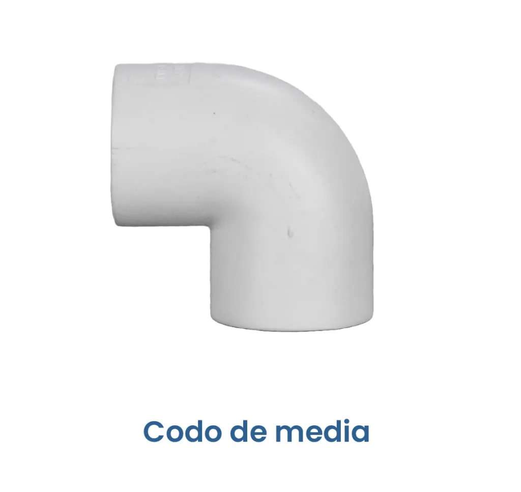 CODO PVC DE MEDIA