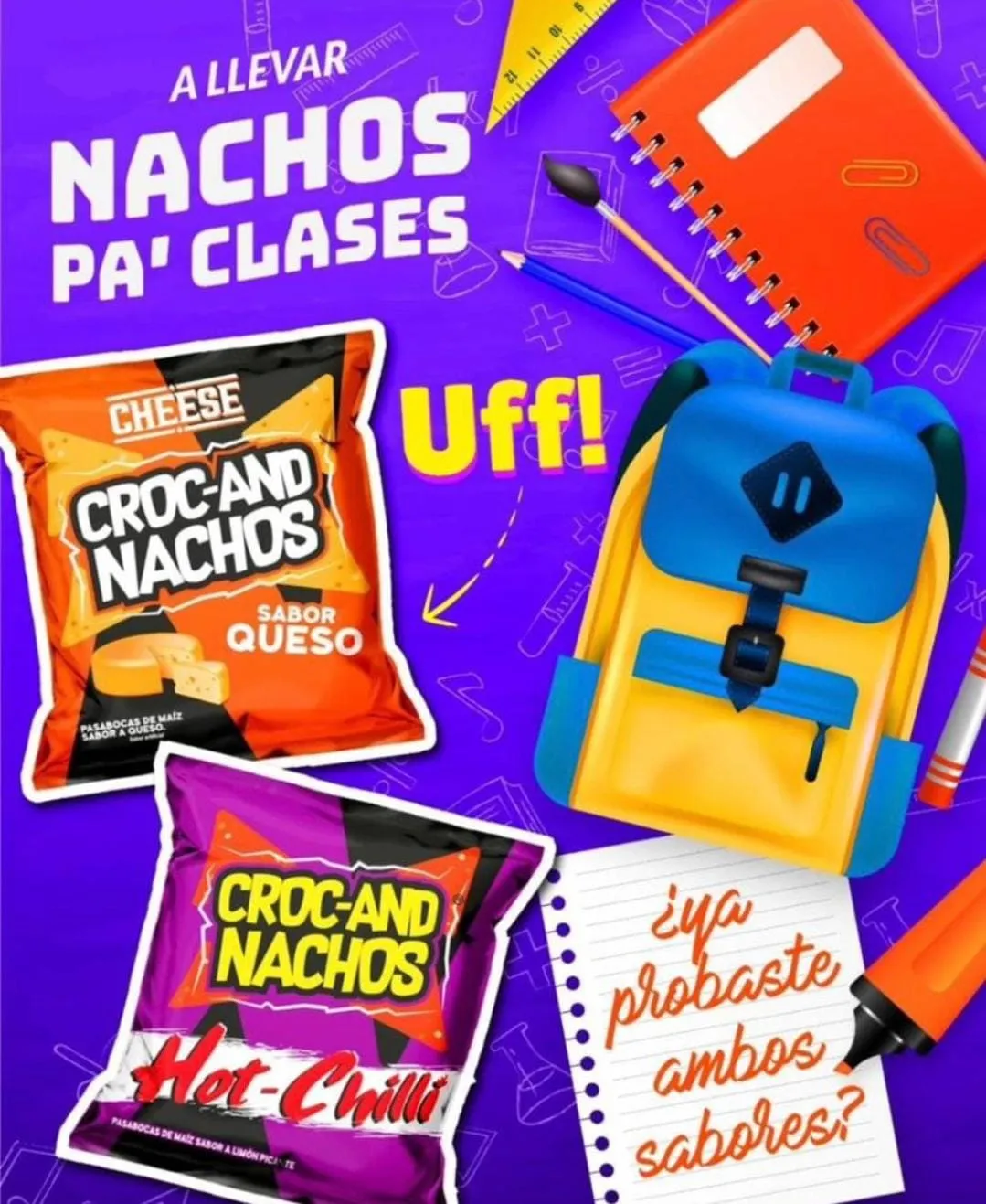 CROCAN NACHOS MORADO X12