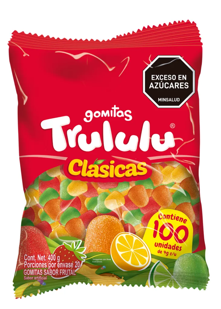GOMAS TRULULU CUBO CLASICA X100