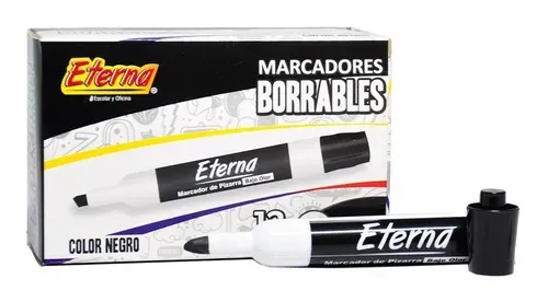 MARCADOR BORRABLE ETERNA NEGRO