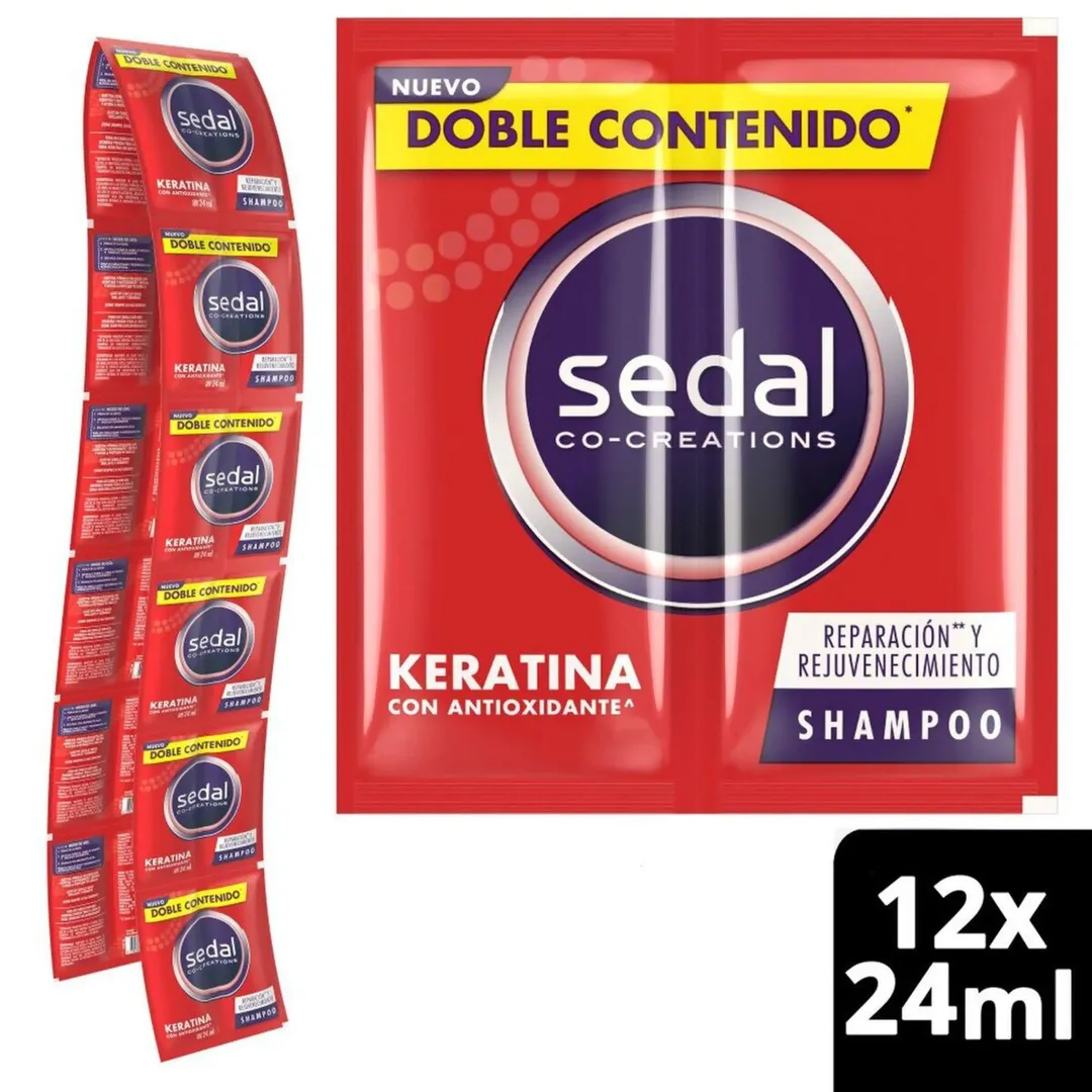 SEDAL SHAMPOO KERATINA (rojo)