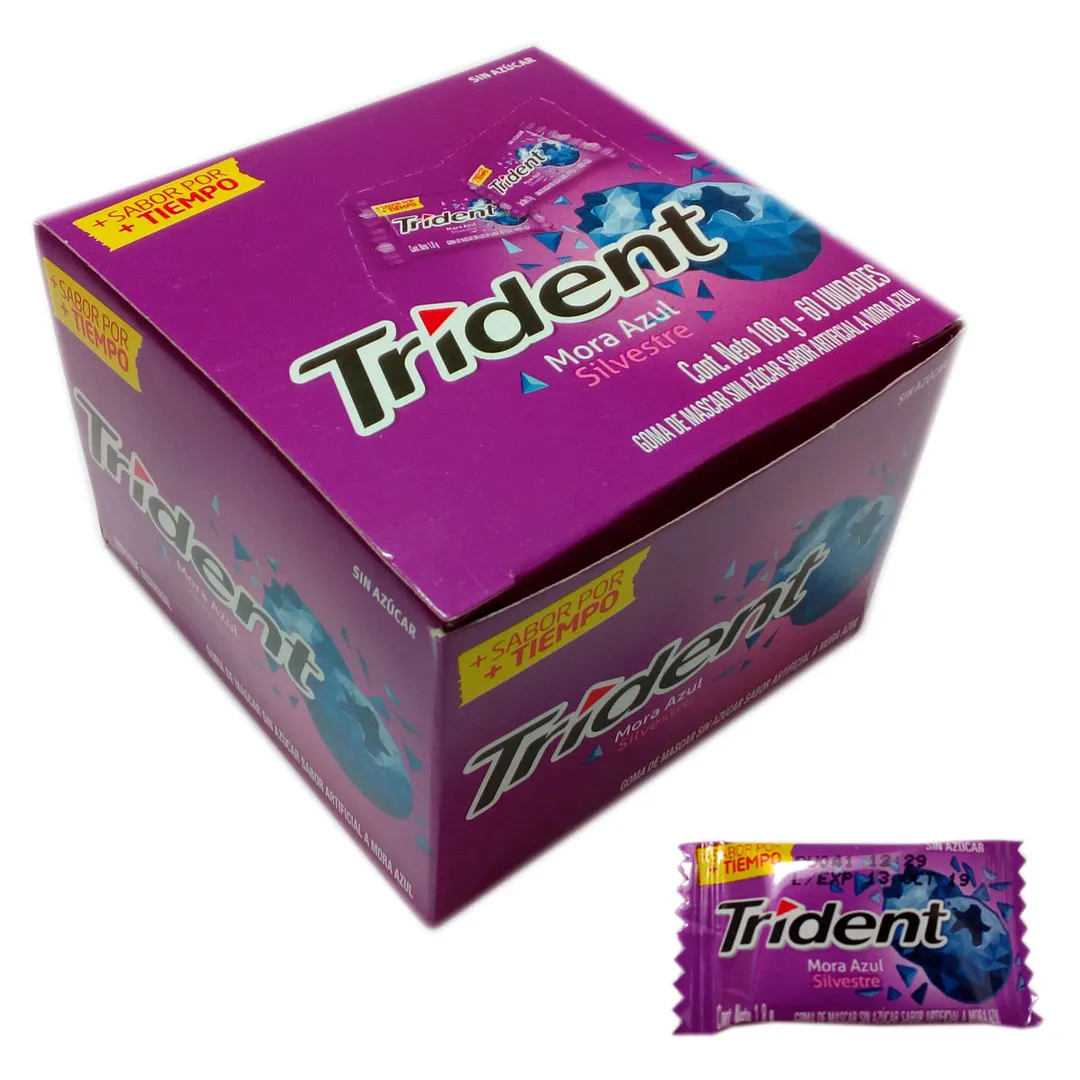 TRIDENT MORA AZUL X 60