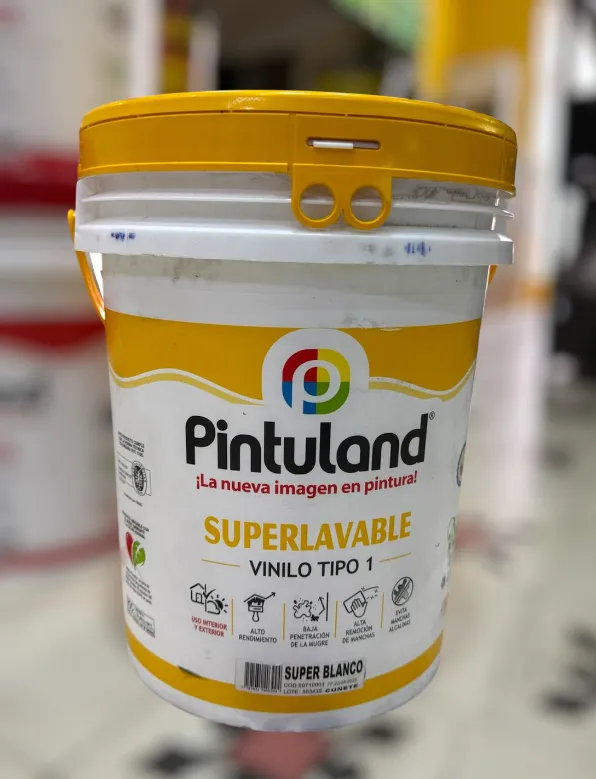 PINTULAND CUÑETE PINTURA SUPERLAVABLE T1 (EXTERIOR) BLANCO
