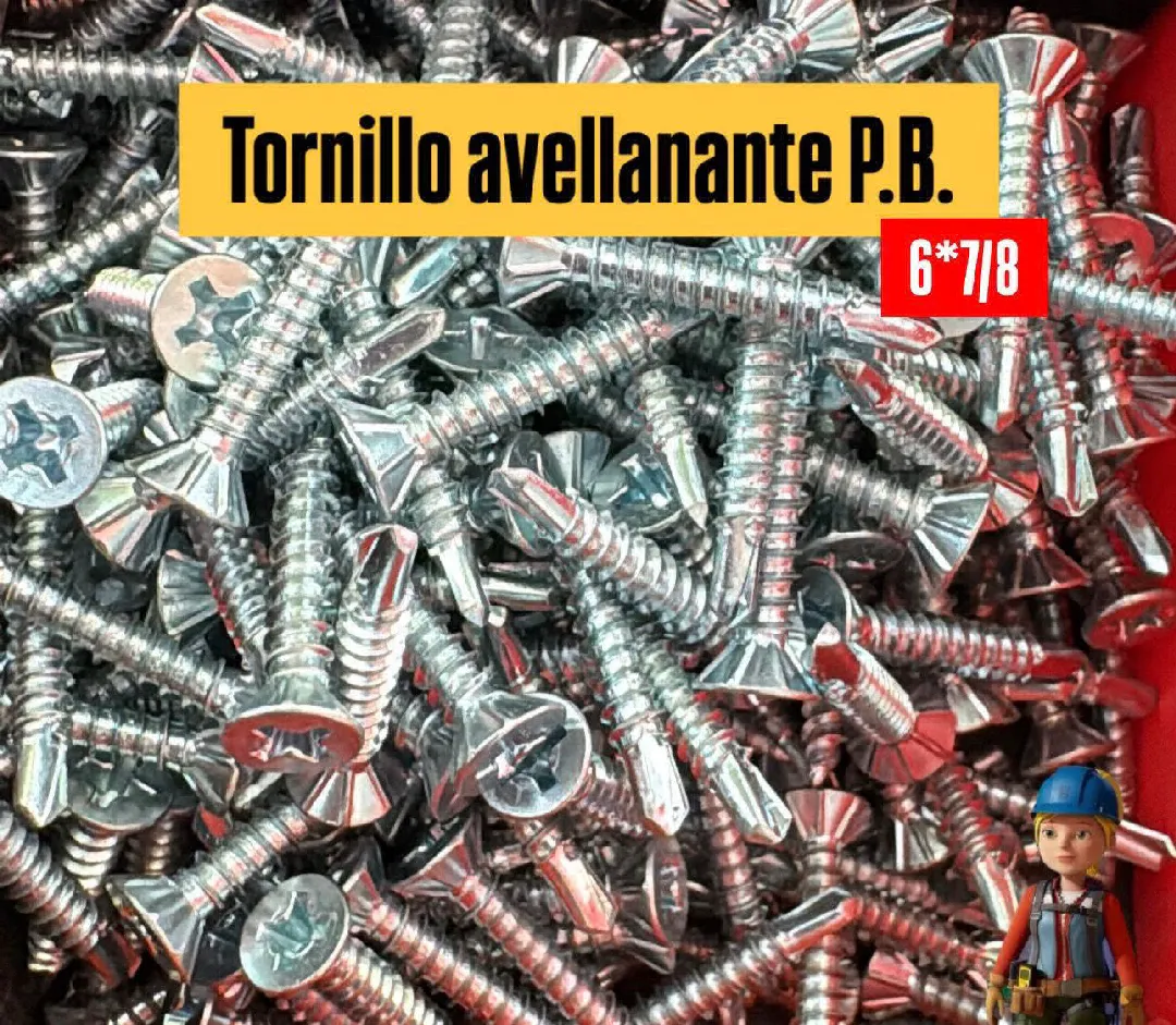 Tornillo Avellanante 6*7/8 P.B.