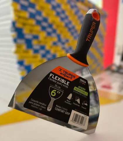 Espátula flexible 6" acero inoxidable, Comfort Grip, EXPERT