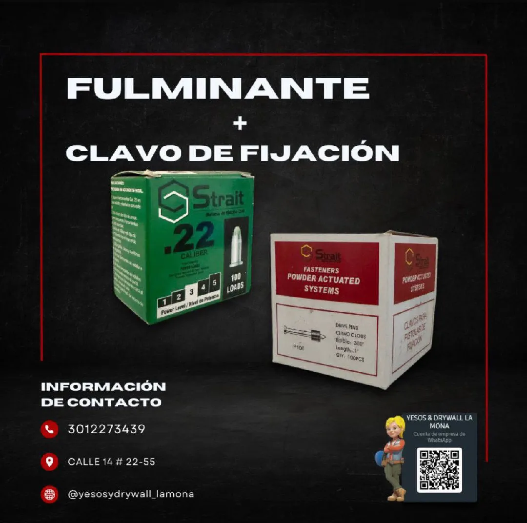 Caja Fulminante + Clavo Fijación